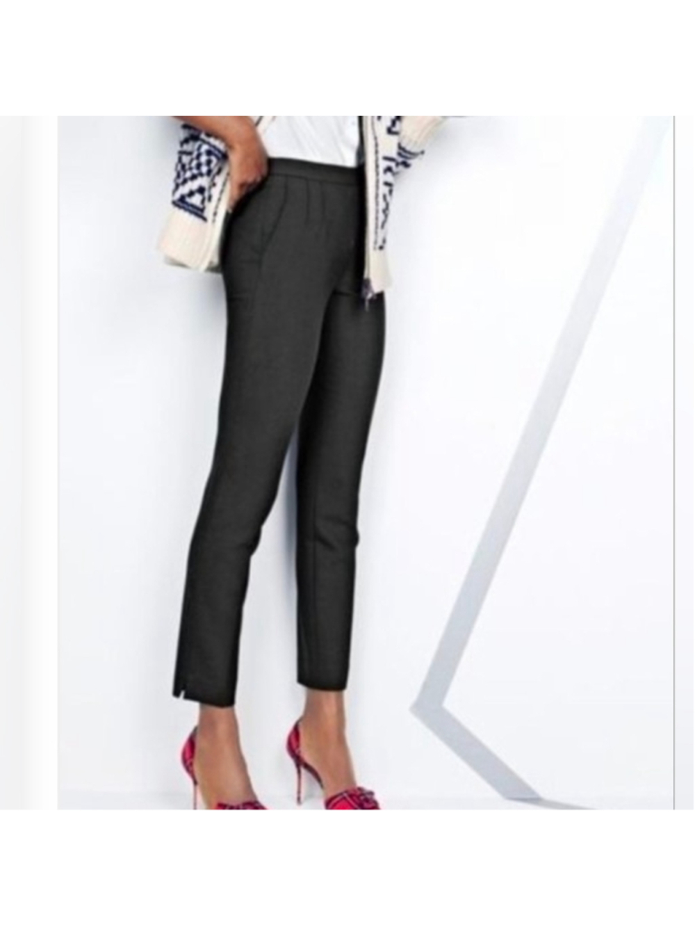 J.Crew Martie Grey Wool Blend Slim Ankle Dress Pants Women’s Size 4